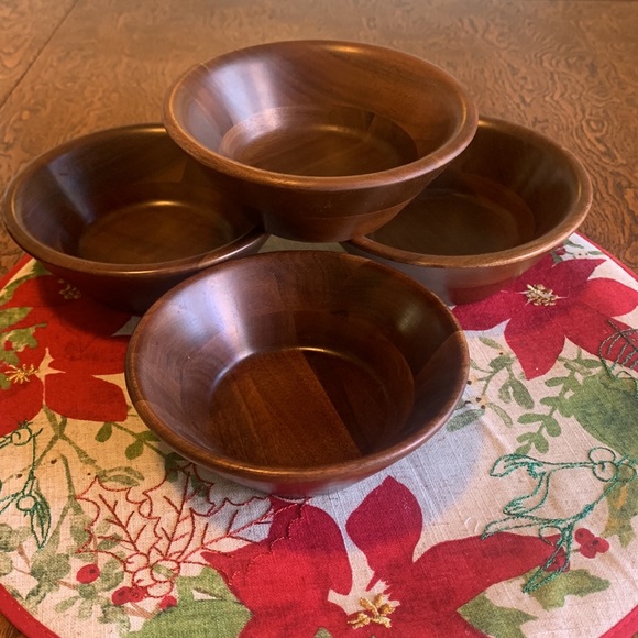Vermillion Other - Vermilion Walnut Salad Bowls